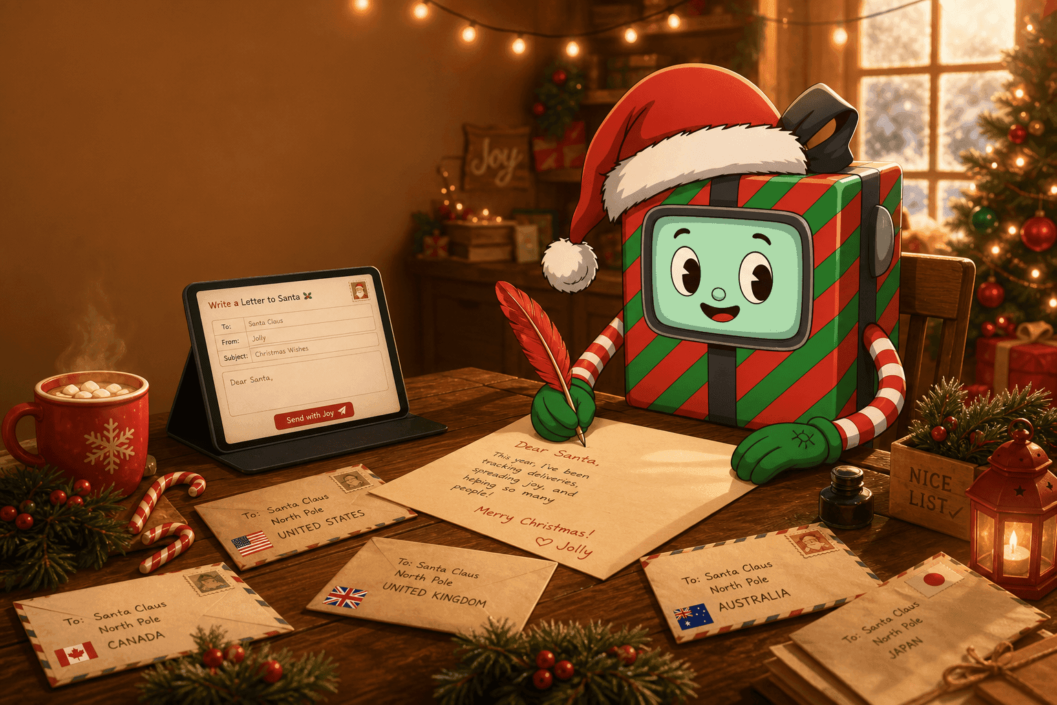 JollyTrack iOS app — track Santa, save your letters