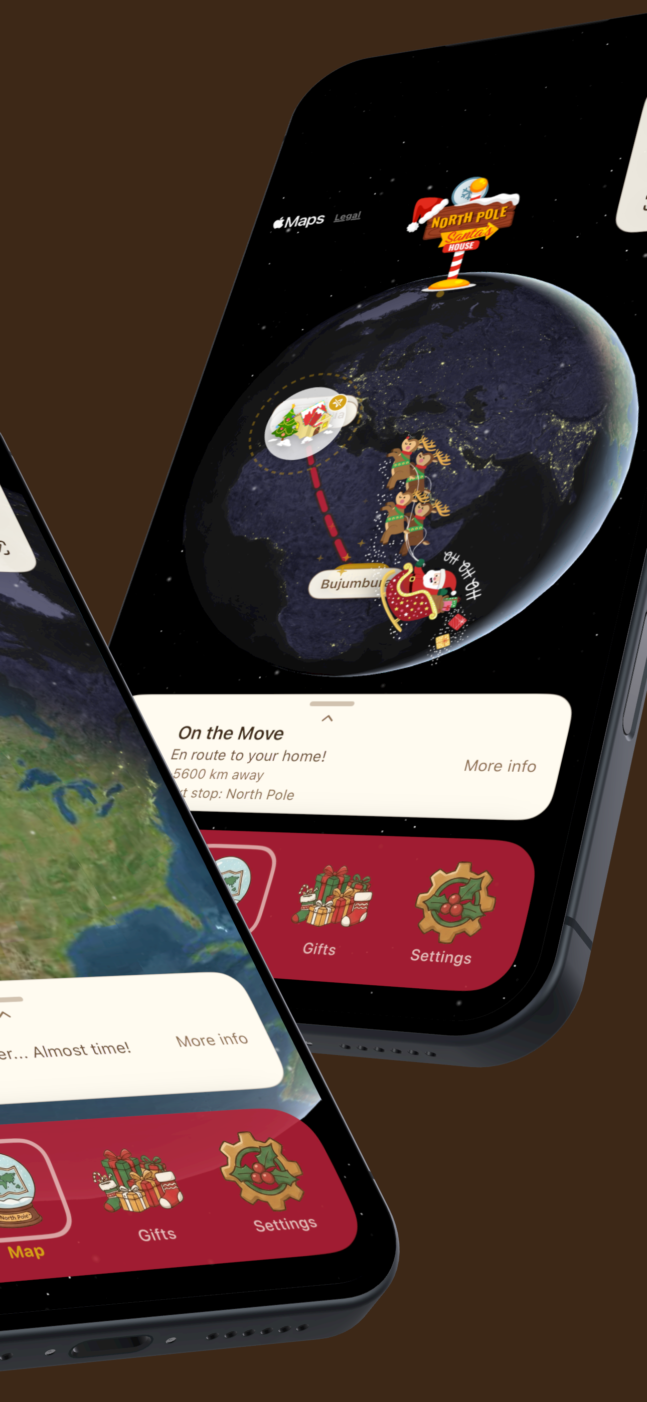 Live Santa tracking on Christmas Eve